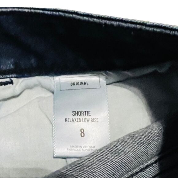 Express Rainbow Side Stripe Relaxed Low Rise Shortie Shorts - Size 8 - Picture 7 of 13